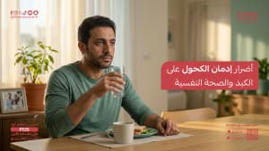 أضرار إدمان الكحول على الكبد والصحة النفسية