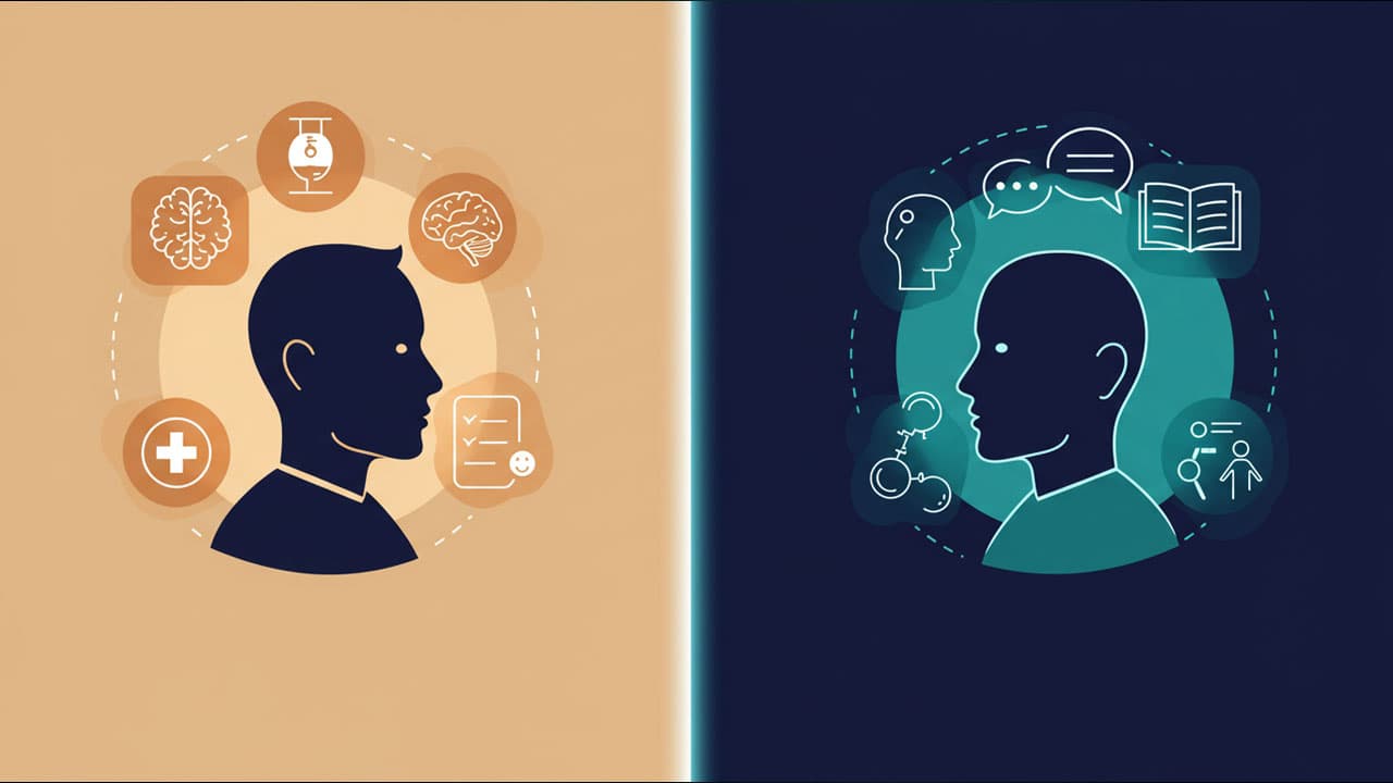 الفرق بين الطبيب النفسي والأخصائي النفسي
