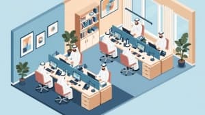 تأثير الألوان على المزاج والأداء في بيئة العمل