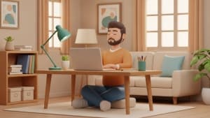 كيفية التعامل مع التوتر العصبي الناتج عن العمل من المنزل