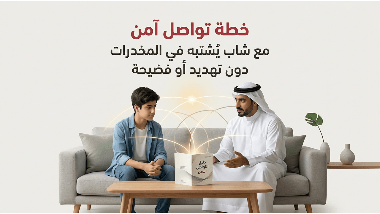 خطة تواصل آمن مع شاب يُشتبه في تعاطيه المخدرات دون تهديد أو فضيحة