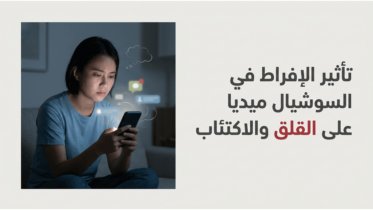 تأثير الإفراط في السوشيال ميديا على القلق والاكتئاب