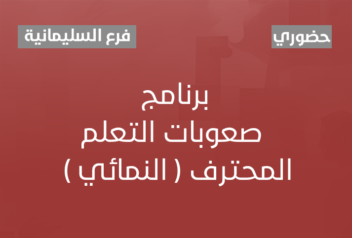 برنامج صعوبات التعلم المحترف ( النمائي ) 