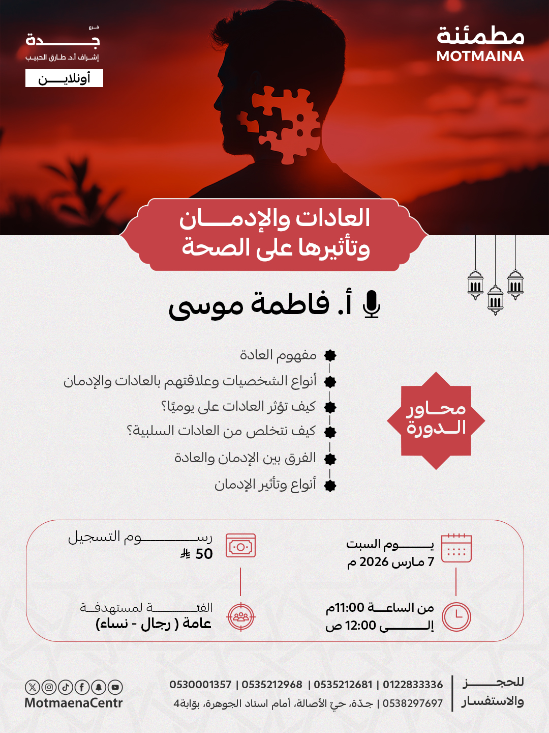 العادات والادمان وتاثيرها علي الصحة 