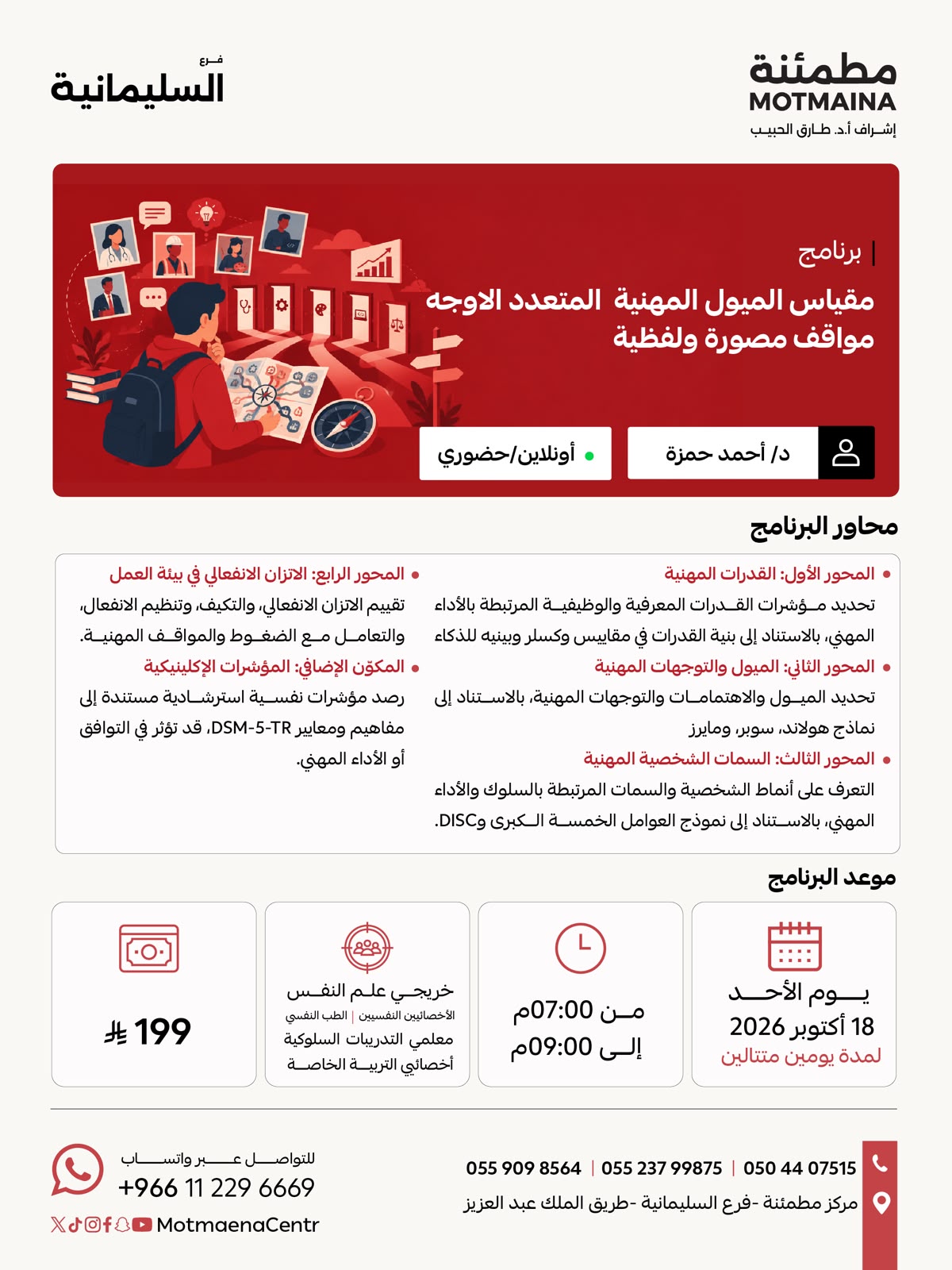 مقياس الميول المهنيه  المتعدد الاوجه - مواقف مصورة ولفظية 
