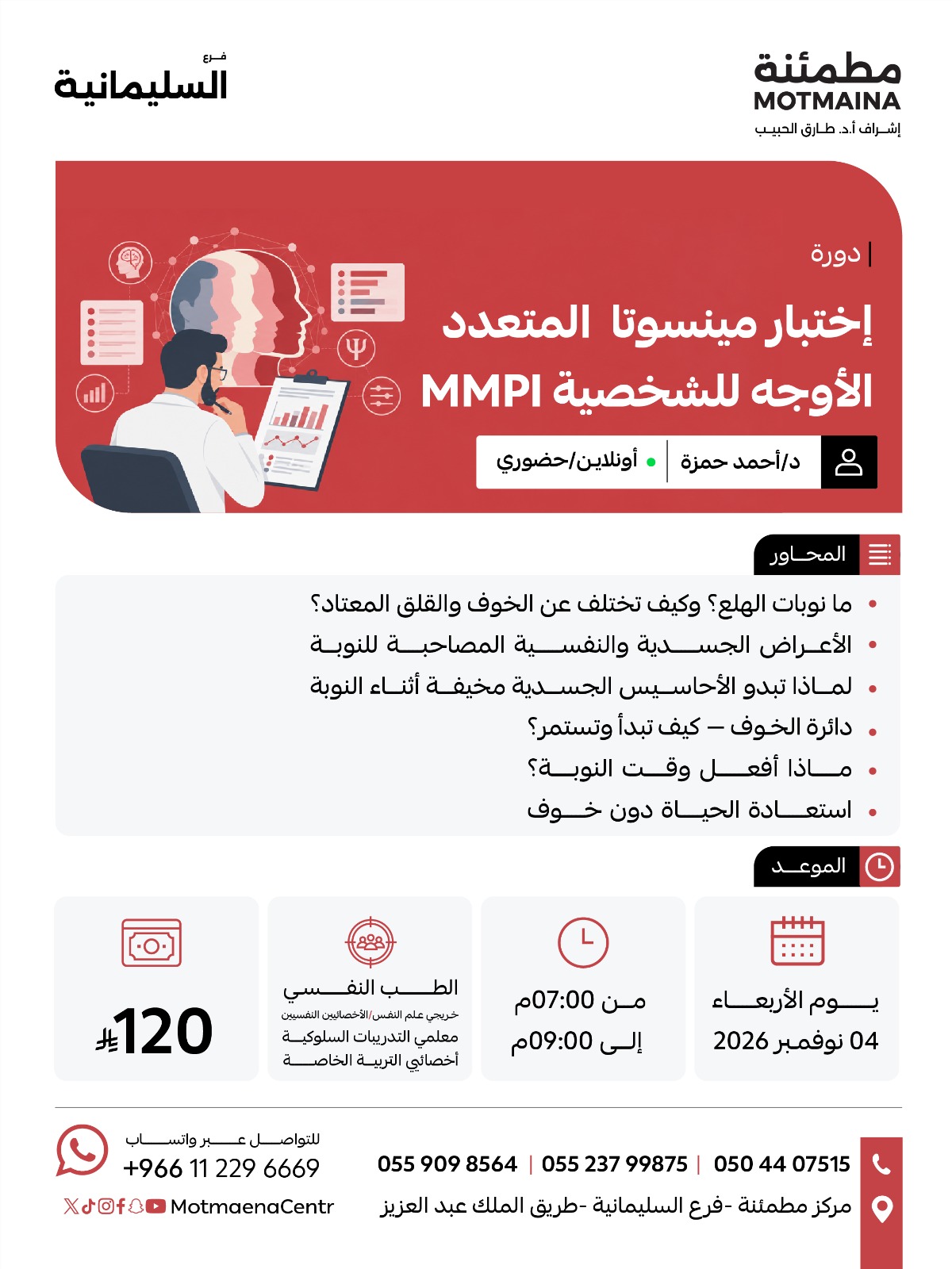 اختبار مينسوتا  المتعدد  الاوجه للشخصية MMPI