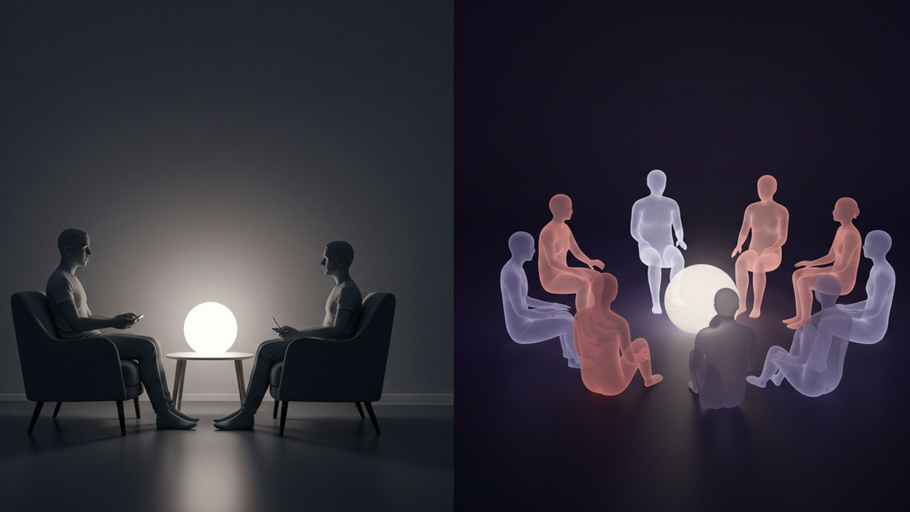 جلسات فردية أم جماعية دليل مفصل لاختيار الأفضل لاحتياجاتك النفسية