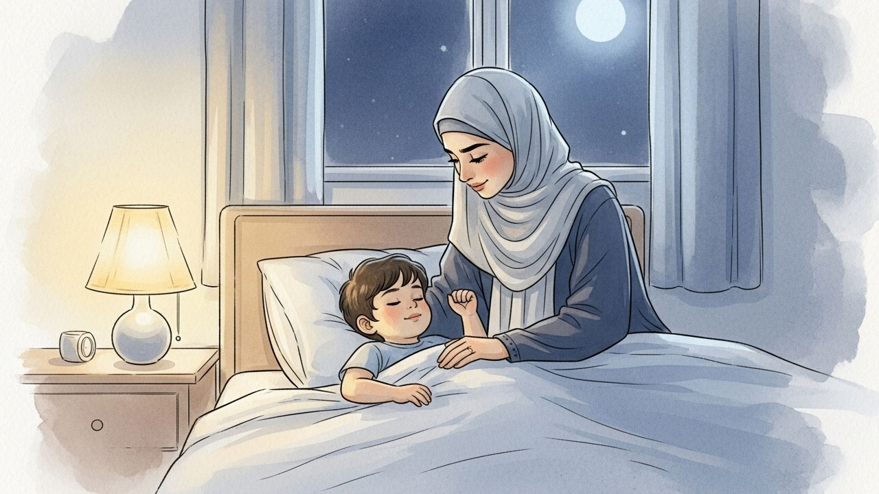 طرق تهدئة الطفل قبل النوم