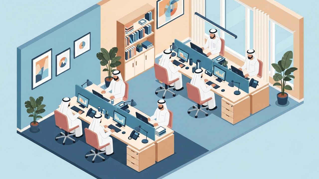 تأثير الألوان على المزاج والأداء في بيئة العمل