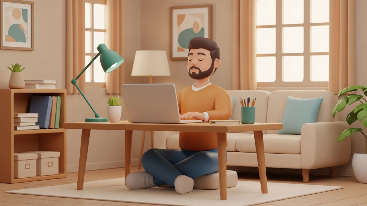 كيفية التعامل مع التوتر العصبي الناتج عن العمل من المنزل