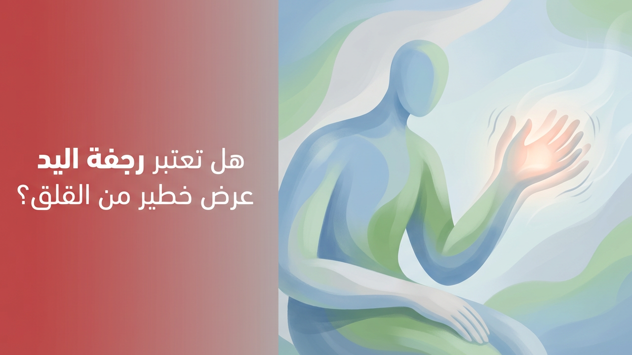 هل تعتبر رجفة اليد عرض خطير من القلق؟