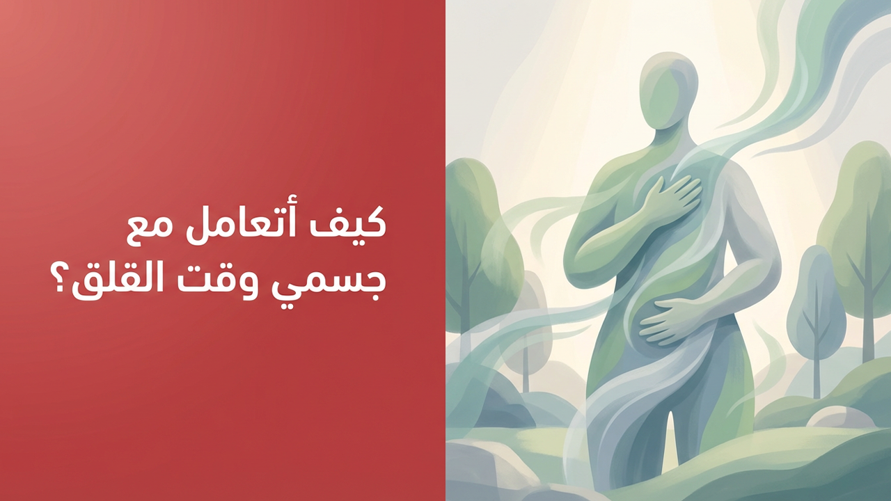 كيف أتعامل مع جسمي وقت القلق؟َِ