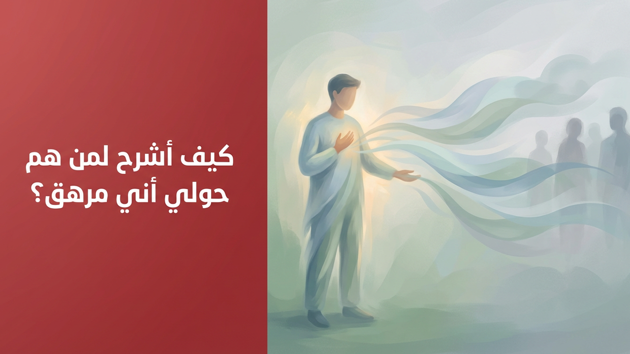 كيف أشرح لمن هم حولي أني مرهق؟