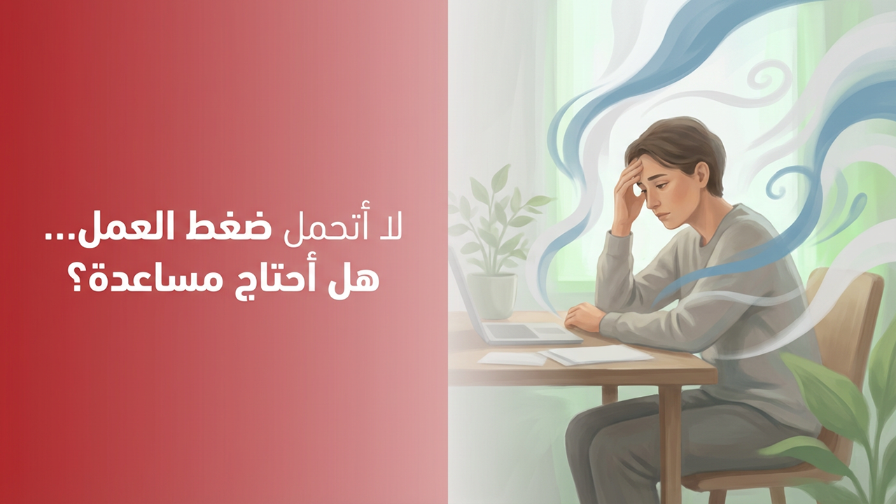 لا أتحمل ضغط العمل… هل أحتاج مساعدة؟
