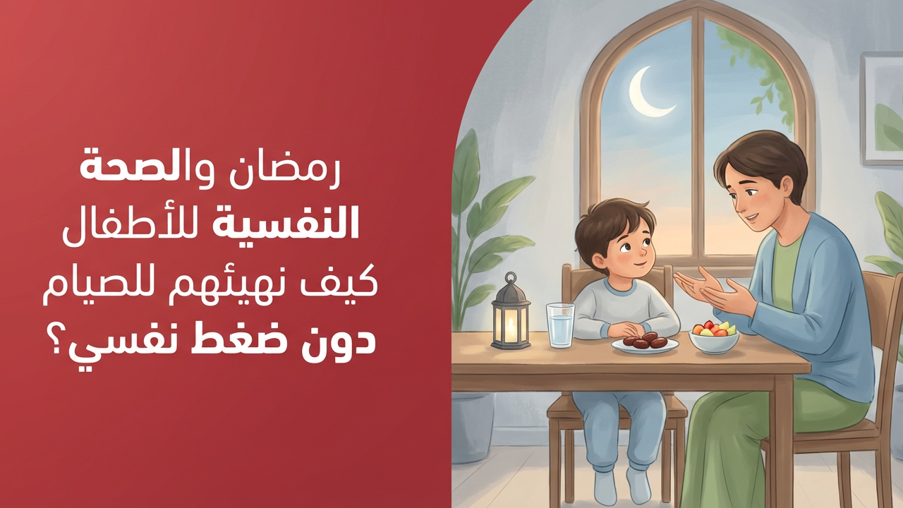 رمضان والصحة النفسية للأطفال كيف نهيئهم للصيام دون ضغط نفسي؟