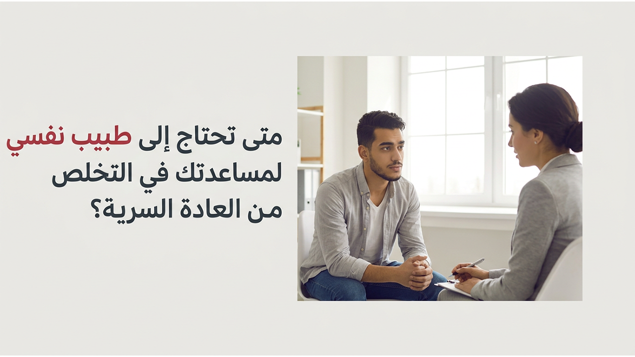 متى تحتاج إلى طبيب نفسي لمساعدتك في التخلص من العادة السرية؟