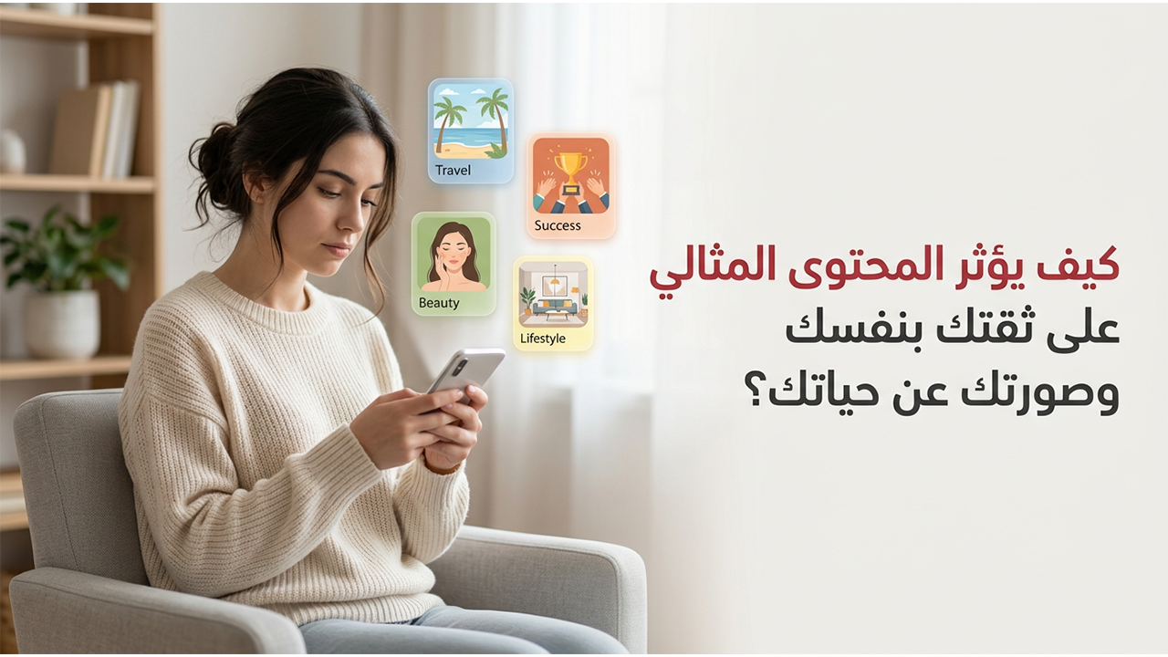 كيف يؤثر المحتوى المثالي على ثقتك بنفسك وصورتك عن حياتك؟