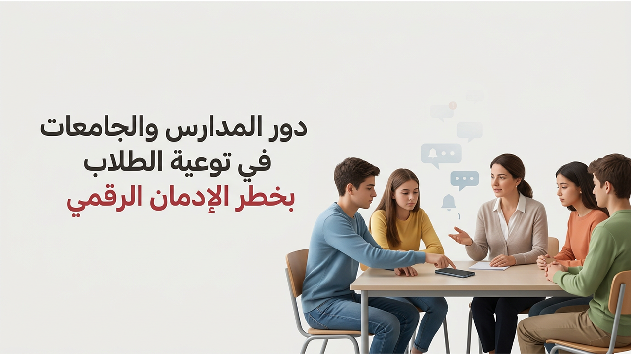 دور المدارس والجامعات في توعية الطلاب بخطر الإدمان الرقمي