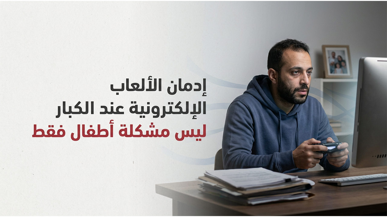 إدمان الألعاب الإلكترونية عند الكبار  ليس مشكلة أطفال فقط