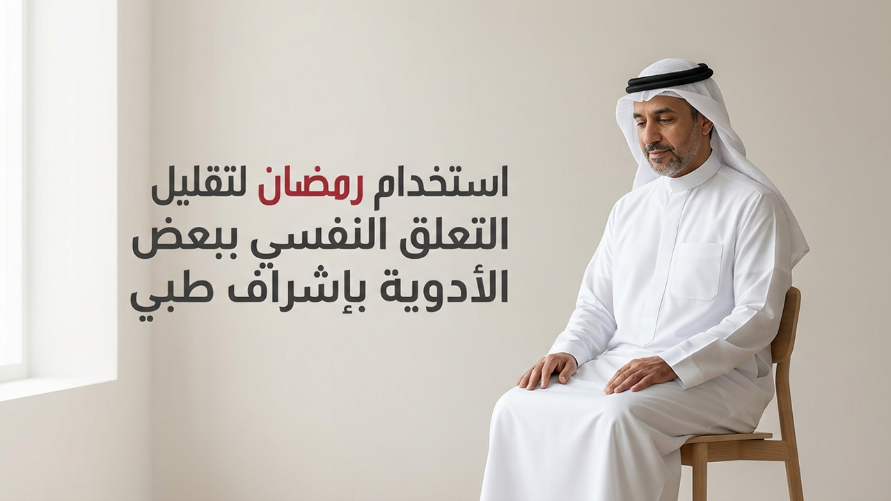 استخدام رمضان لتقليل التعلق النفسي ببعض الأدوية بإشراف طبي