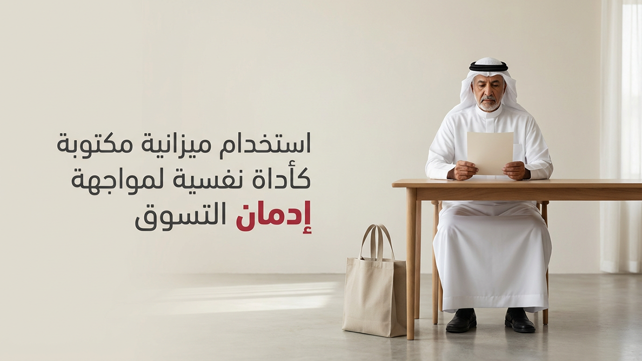 استخدام ميزانية مكتوبة كأداة نفسية لمواجهة إدمان التسوق