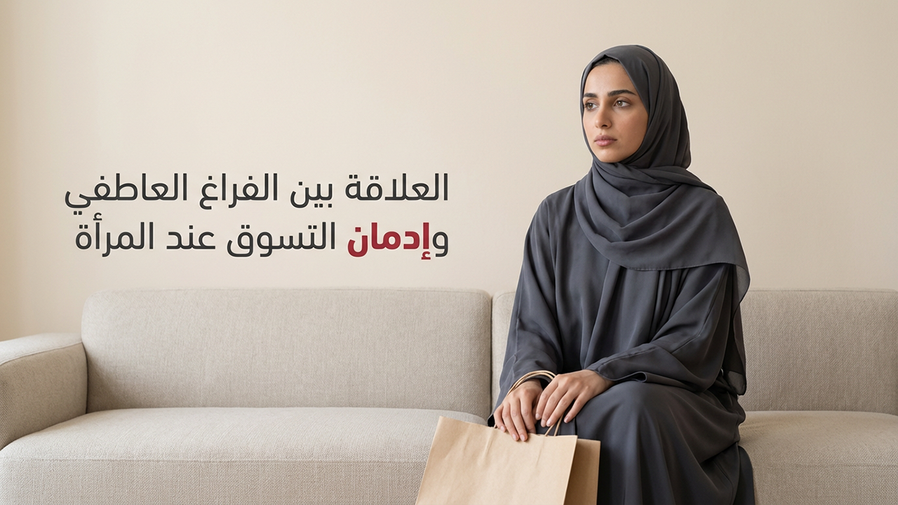 العلاقة بين الفراغ العاطفي وإدمان التسوق عند المرأة