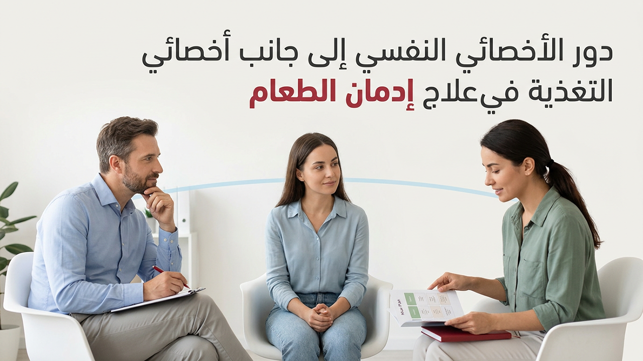 دور الأخصائي النفسي إلى جانب أخصائي التغذية في علاج إدمان الطعام