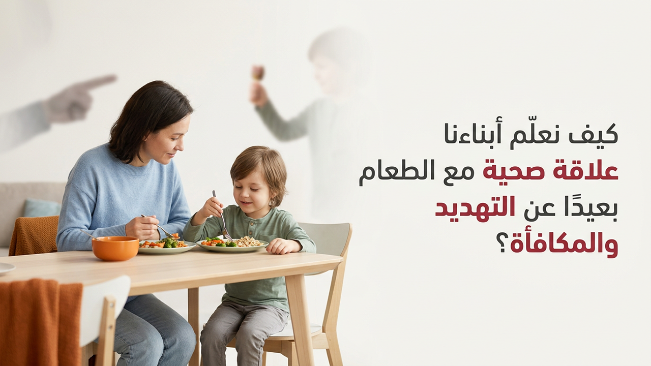 كيف نعلّم أبناءنا علاقة صحية مع الطعام بعيدًا عن التهديد والمكافأة؟