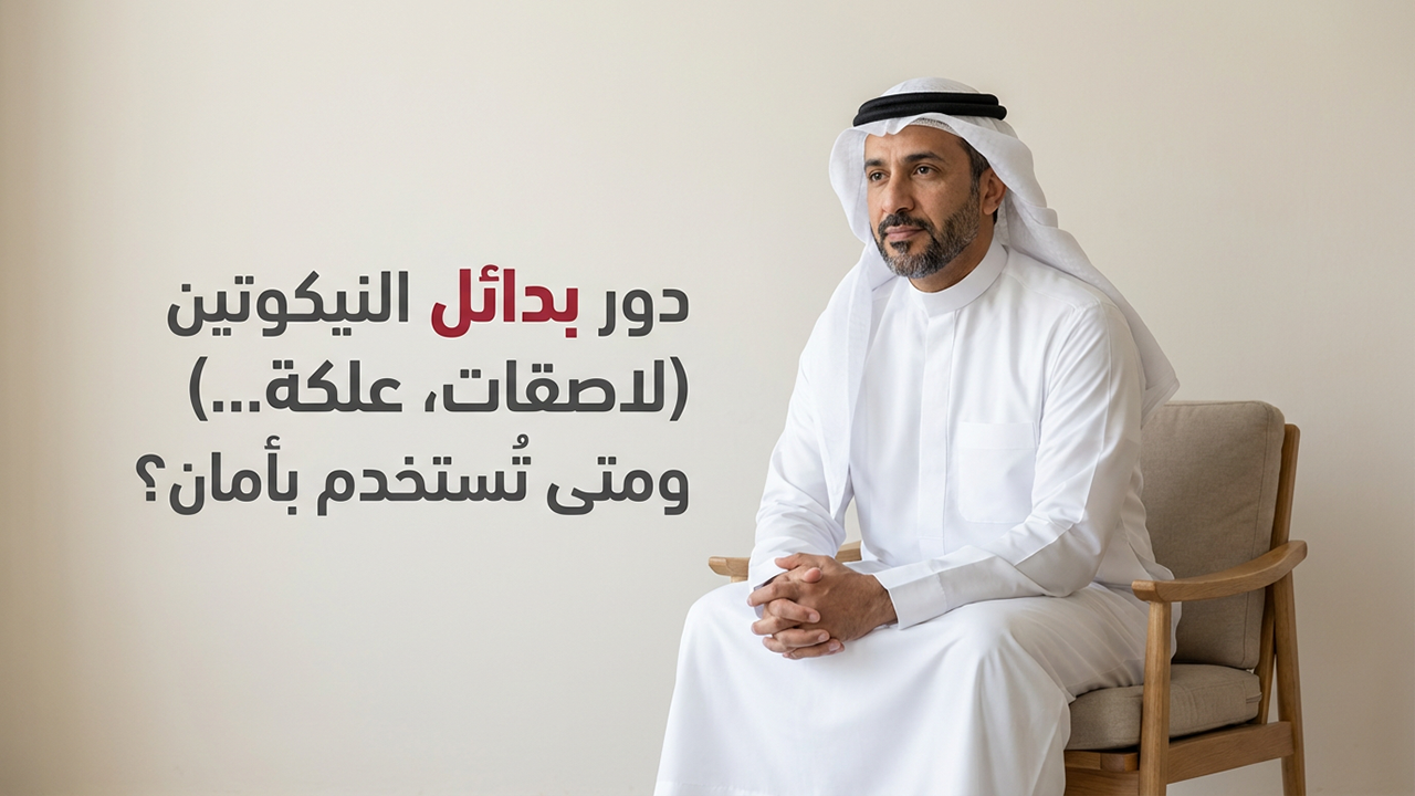 دور بدائل النيكوتين (لاصقات، علكة…) ومتى تُستخدم بأمان؟