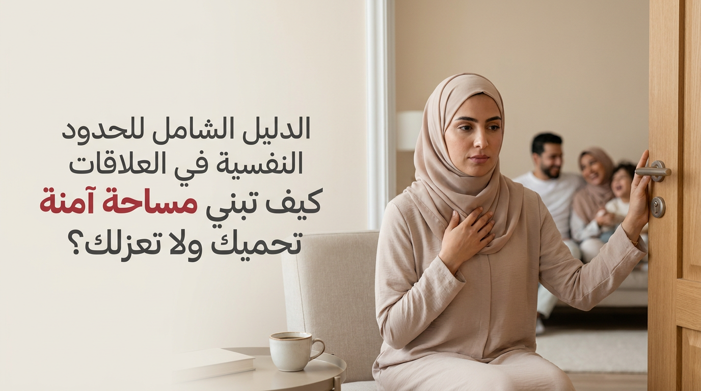 الدليل الشامل للحدود النفسية في العلاقات كيف تبني مساحة آمنة تحميك ولا تعزلك؟